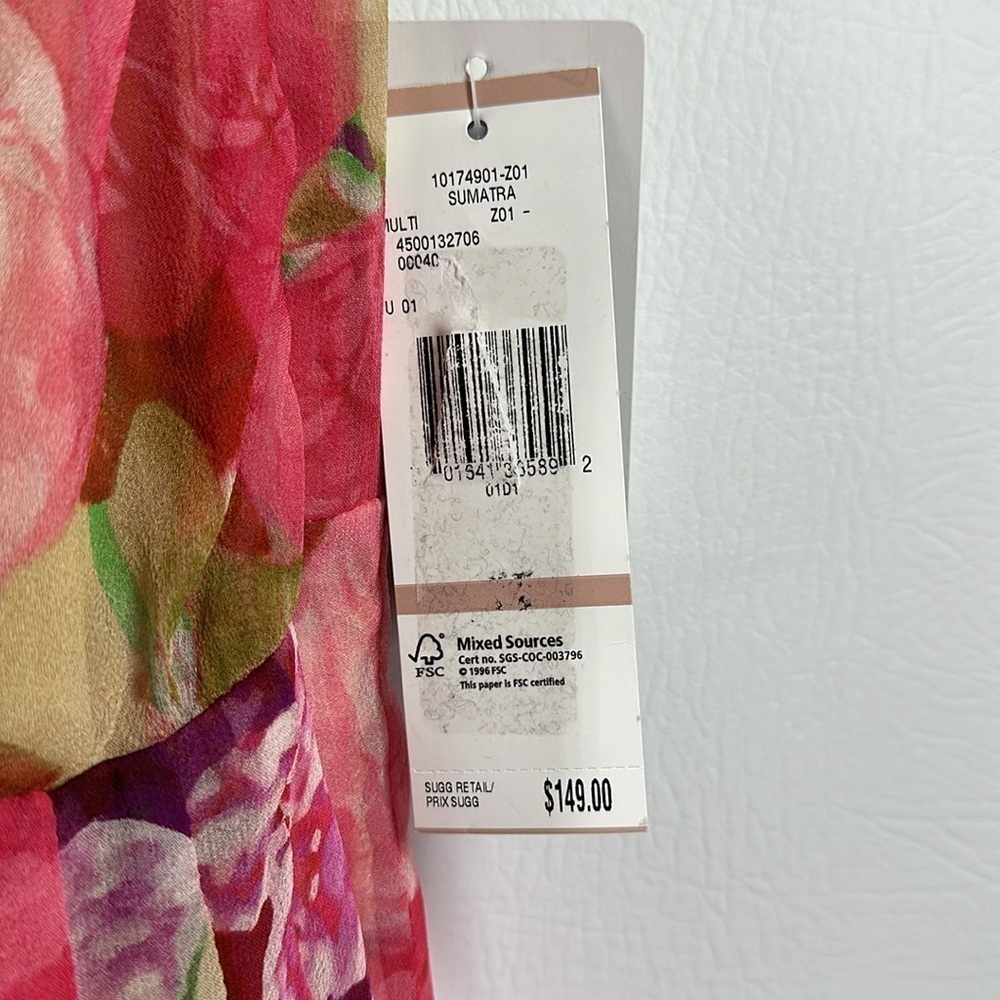 NWT Jones New York Collection Sleeveless Pleated Silk MIDI Dress, 12 - Picture 10 of 12